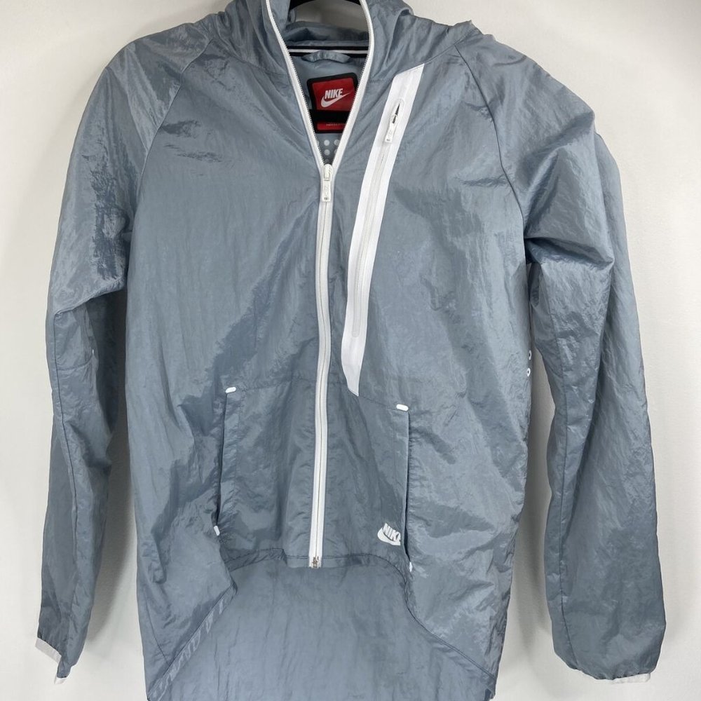 Nike Tech Women’s Gray Nylon Windbreaker Size S